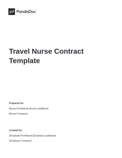 Travel Nurse Contract Template