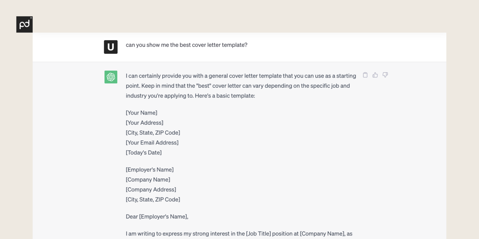 How To Use Chatgpt To Write A Cover Letter