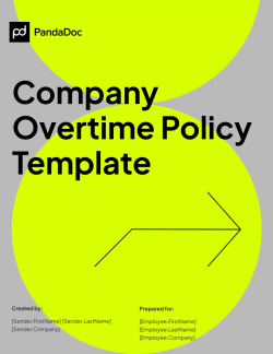 Company Overtime Policy Template