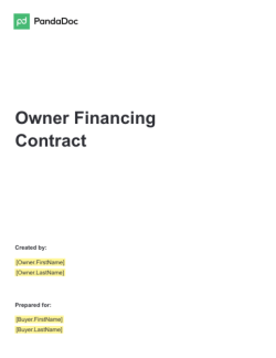 owner financing contract