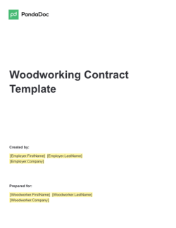 Woodworking Contract Template