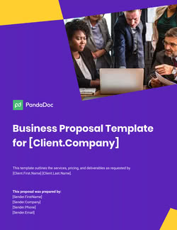 Business Proposal Template UK