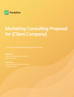 Marketing Consulting Proposal Template