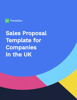 Sales Proposal Template UK