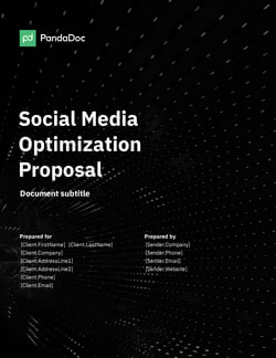Social Media Optimization Proposal Template
