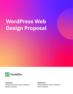WordPress Web Design Proposal Template