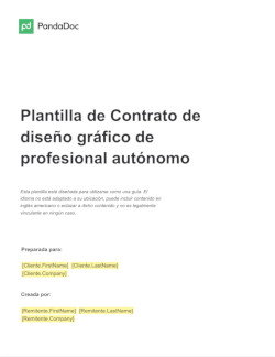 Plantilla de propuesta de diseño gráfico freelance