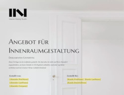 Kostenvoranschlag für Inneneinrichtung