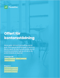 Kontorsstädning – Förslag