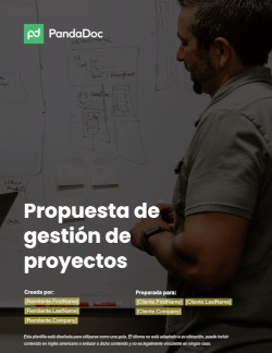 Plantilla de propuesta de gestión de proyectos