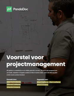 Voorstel voor projectmanagement