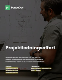 Projektledning – Förslag