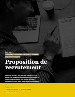 Proposition de recrutement