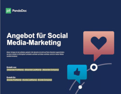 Kostenvoranschlag für Social-Media-Marketing