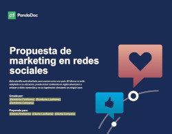 Plantilla de propuesta de marketing en redes sociales