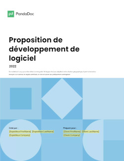 Proposition de développement de logiciel