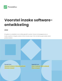 Voorstel voor softwareontwikkeling