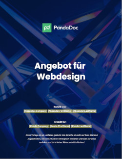 Webdesign-Kostenvoranschlag