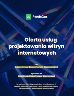 Oferta usług projektowania witryn internetowych