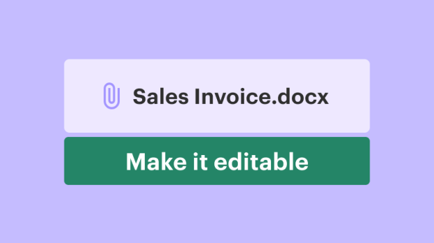 Convert DOCX files into editable documents and templates