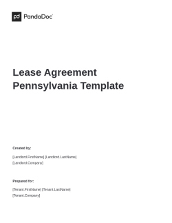Lease Agreement Template Pennsylvania