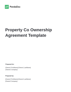 Property Co Ownership Agreement Template