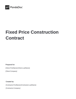 Fixed Price Construction Contract
