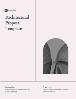 Architectural Proposal Template