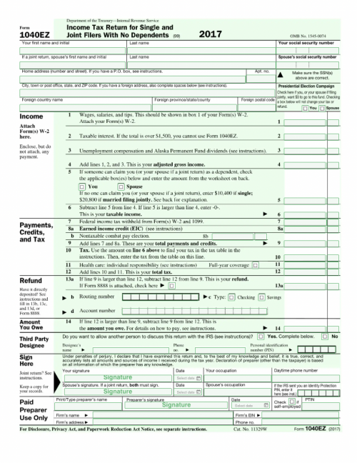 Printable 1040ez Form 2024 Printable Jemie Lorenza