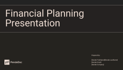 Financial Planning Presentation