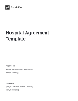 Hospital Agreement Template
