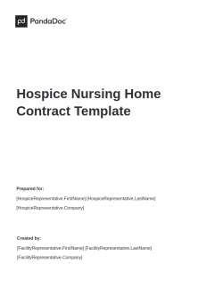 Hospice Nursing Home Contract Template