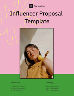 Influencer Proposal Template