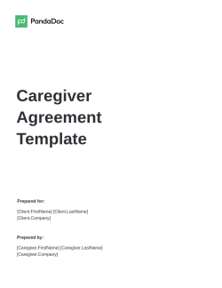 Caregiver Agreement Template