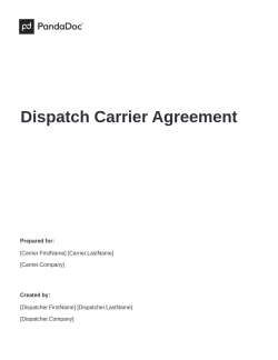 Dispatch Carrier Agreement