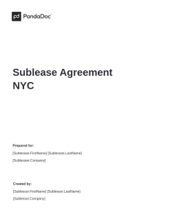Sublease Agreement NYC