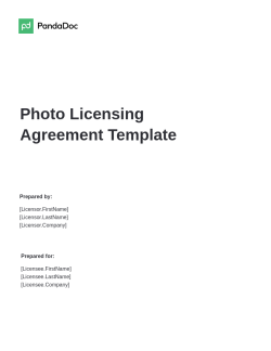 Photo Licensing Agreement Template