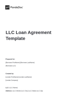 LLC Loan Agreement Template