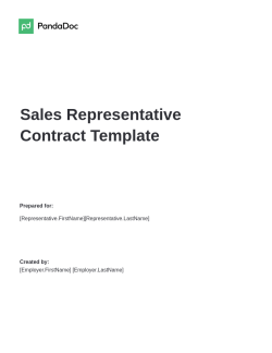 Sales Representative Contract Template