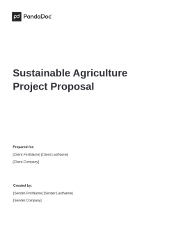 Sustainable Agriculture Project Proposal