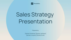 Sales Strategy Presentation Template