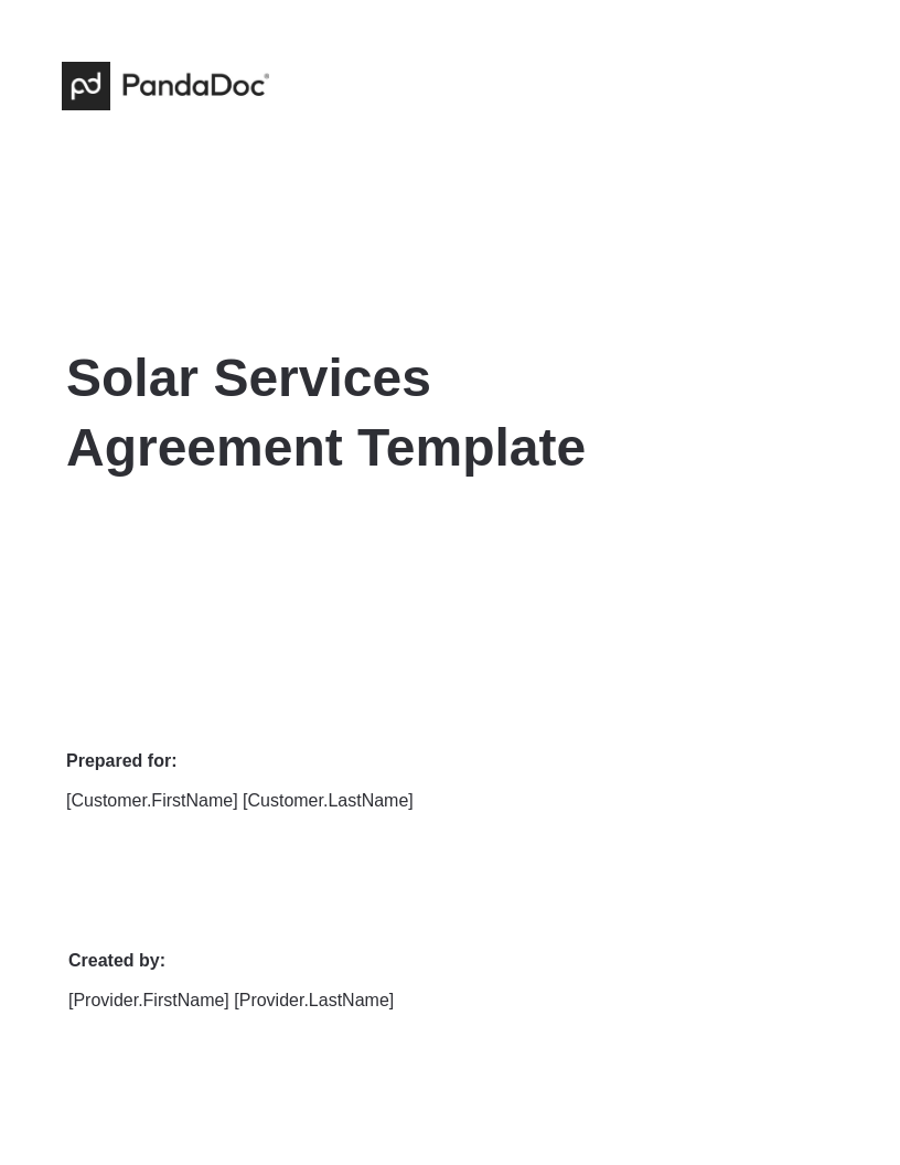 Solar Services Agreement