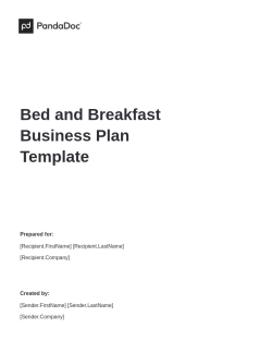 Bed and Breakfast Business Plan Template