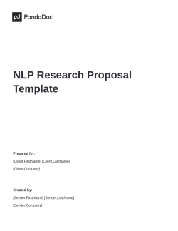 NLP Research Proposal Template