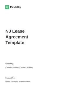 NJ Lease Agreement Template