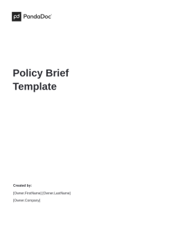 Policy Brief Template
