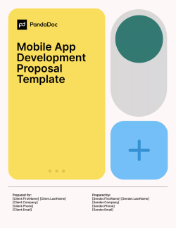 Mobile app Development Proposal Template