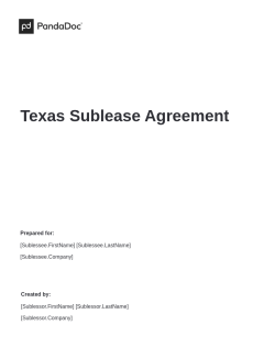 Texas Sublease Agreement