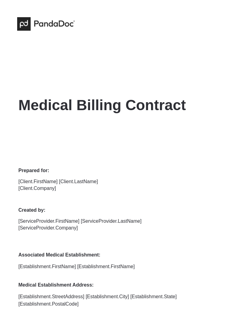 Medical Agreement Templates
