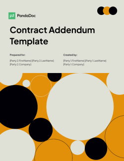 Contract Addendum Template